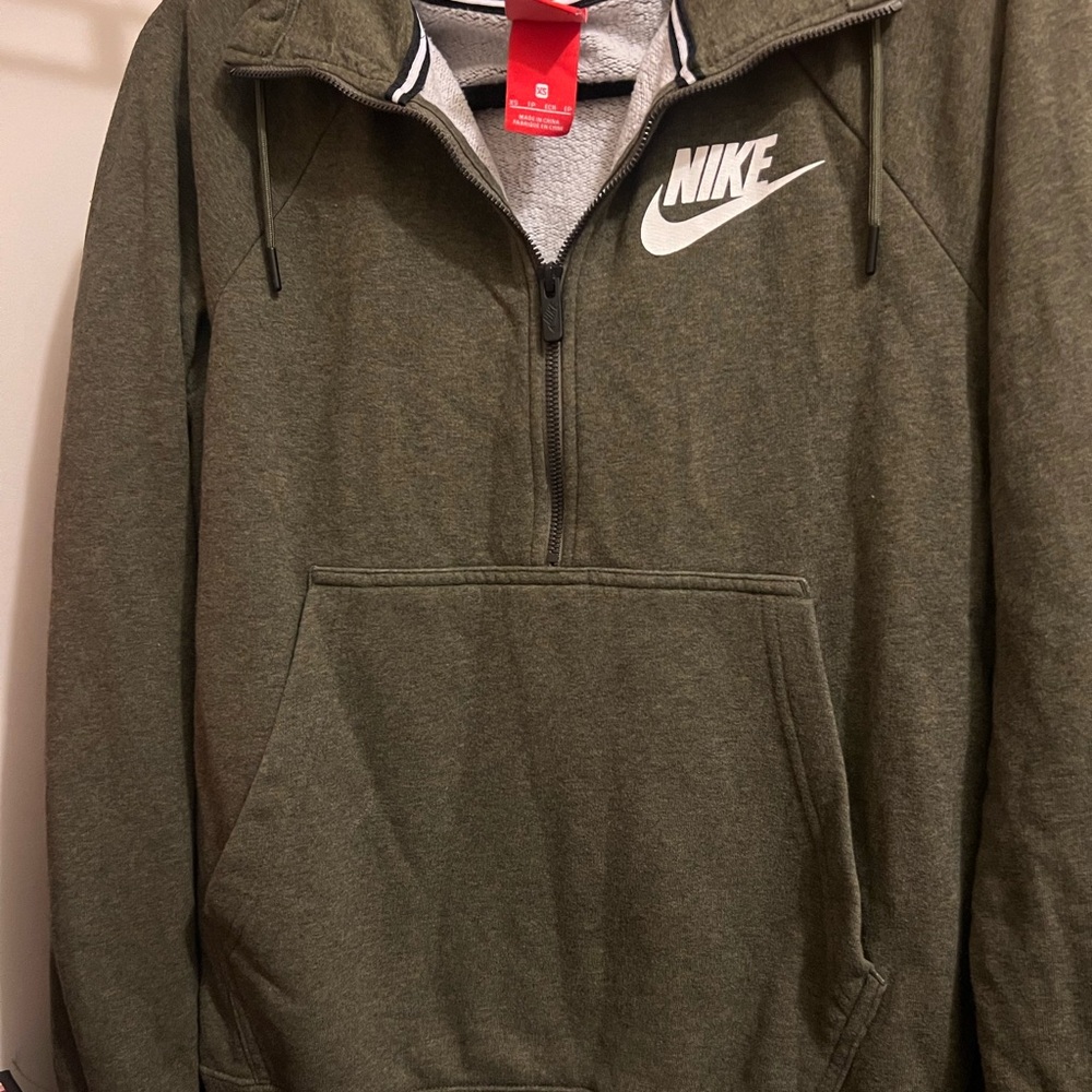 Nike Forest Green Half-Zip Hoodie
